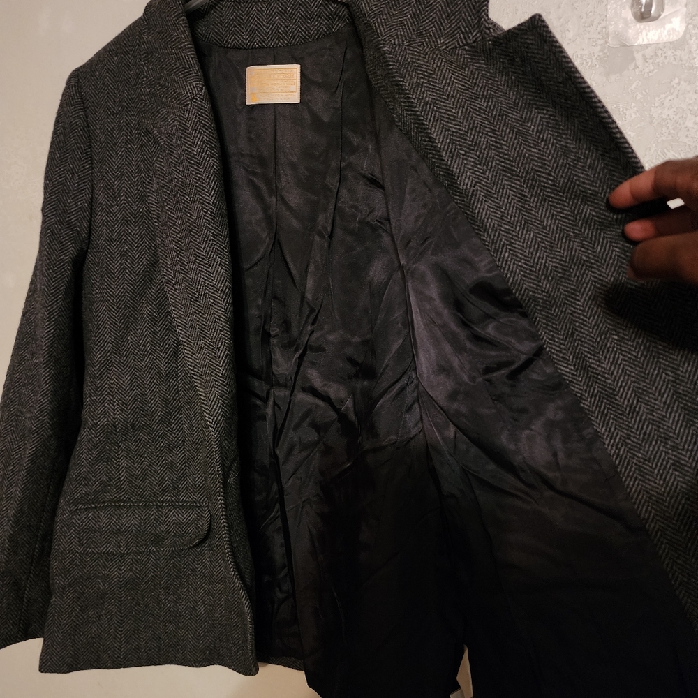 Pendleton Virgin Wool Dark Gray One Button Herrin… - image 8